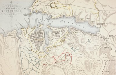 Plan du siège de Sébastopol, 1883 - English School